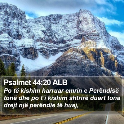 Psalmet 44:20 ALB Bible Verse Image