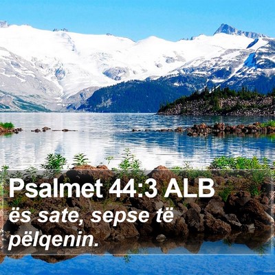 Psalmet 44:3 ALB Bible Verse Image