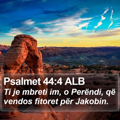 Psalmet 44:4 ALB Bible Verse Image