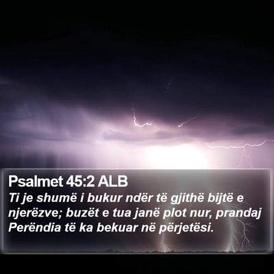 Psalmet 45:2 ALB Bible Verse Image