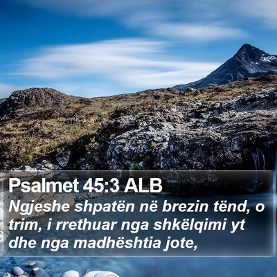 Psalmet 45:3 ALB Bible Verse Image