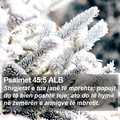 Psalmet 45:5 ALB Bible Verse Image