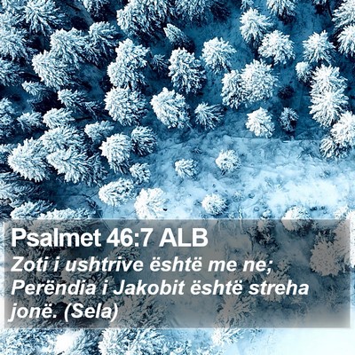 Psalmet 46:7 ALB Bible Verse Image