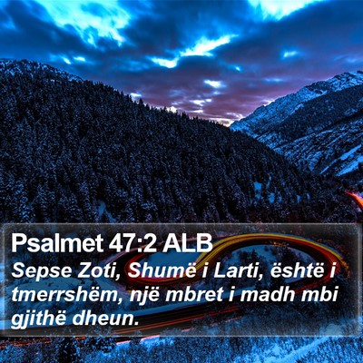Psalmet 47:2 ALB Bible Verse Image