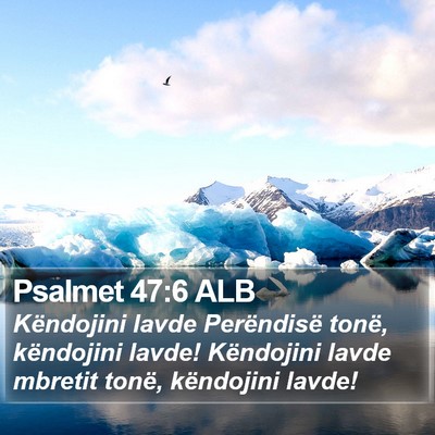 Psalmet 47:6 ALB Bible Verse Image