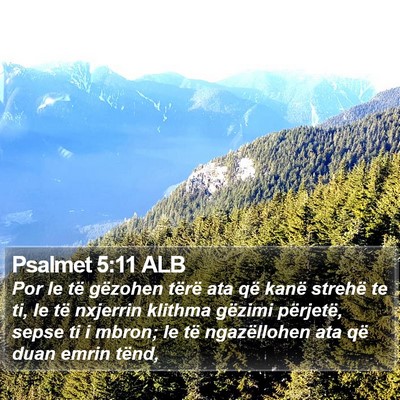 Psalmet 5:11 ALB Bible Verse Image