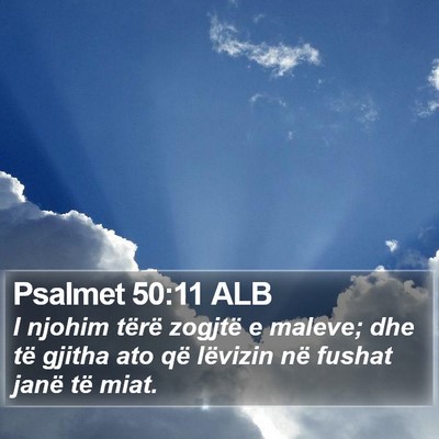 Psalmet 50:11 ALB Bible Verse Image