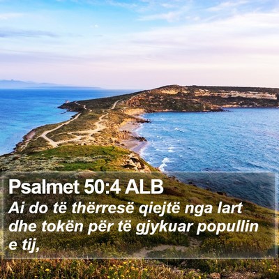 Psalmet 50:4 ALB Bible Verse Image