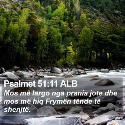 Psalmet 51:11 ALB Bible Verse Image