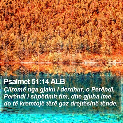 Psalmet 51:14 ALB Bible Verse Image
