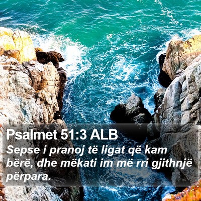 Psalmet 51:3 ALB Bible Verse Image