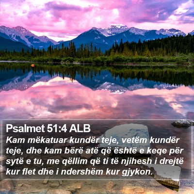 Psalmet 51:4 ALB Bible Verse Image