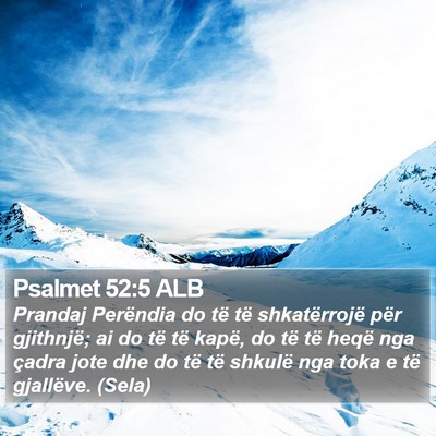 Psalmet 52:5 ALB Bible Verse Image