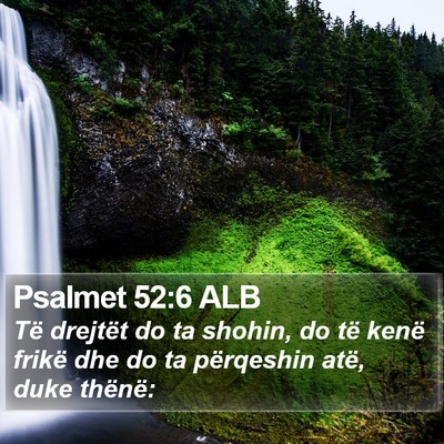Psalmet 52:6 ALB Bible Verse Image