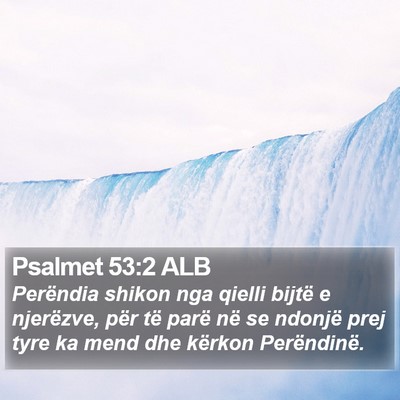 Psalmet 53:2 ALB Bible Verse Image