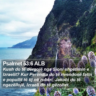 Psalmet 53:6 ALB Bible Verse Image