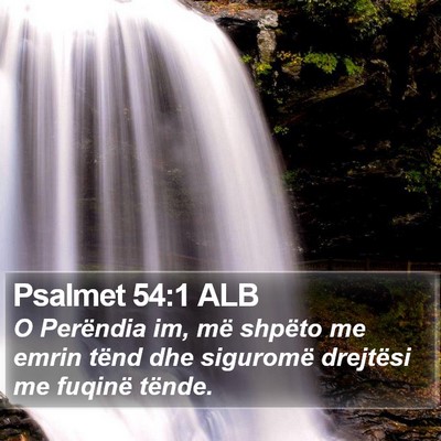 Psalmet 54:1 ALB Bible Verse Image