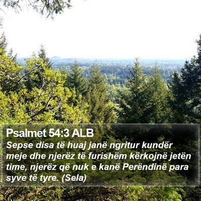 Psalmet 54:3 ALB Bible Verse Image