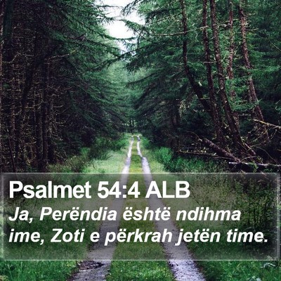 Psalmet 54:4 ALB Bible Verse Image