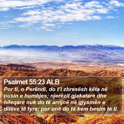 Psalmet 55:23 ALB Bible Verse Image