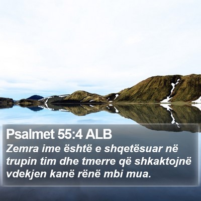 Psalmet 55:4 ALB Bible Verse Image