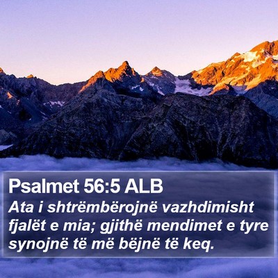 Psalmet 56:5 ALB Bible Verse Image