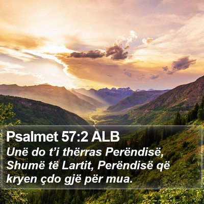 Psalmet 57:2 ALB Bible Verse Image