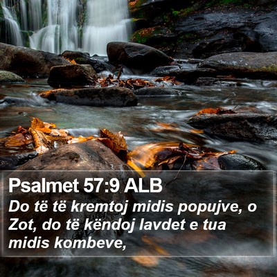 Psalmet 57:9 ALB Bible Verse Image