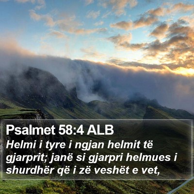 Psalmet 58:4 ALB Bible Verse Image