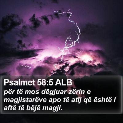 Psalmet 58:5 ALB Bible Verse Image