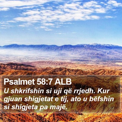 Psalmet 58:7 ALB Bible Verse Image