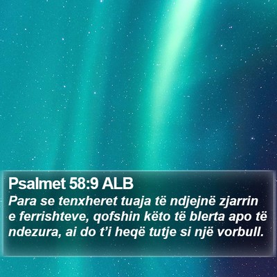 Psalmet 58:9 ALB Bible Verse Image