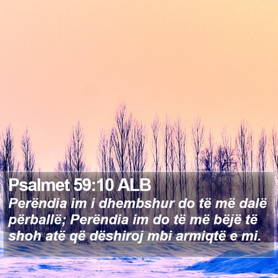 Psalmet 59:10 ALB Bible Verse Image