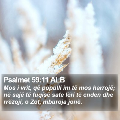Psalmet 59:11 ALB Bible Verse Image