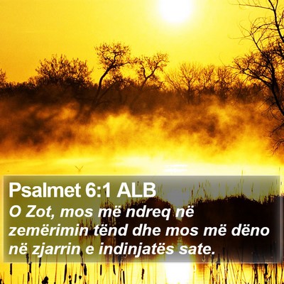 Psalmet 6:1 ALB Bible Verse Image