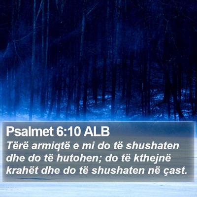 Psalmet 6:10 ALB Bible Verse Image