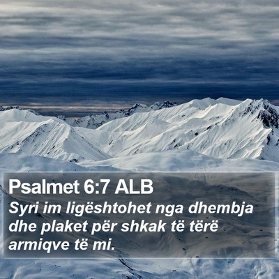 Psalmet 6:7 ALB Bible Verse Image