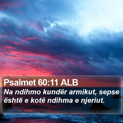 Psalmet 60:11 ALB Bible Verse Image