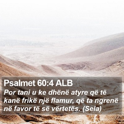 Psalmet 60:4 ALB Bible Verse Image