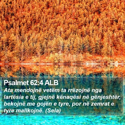 Psalmet 62:4 ALB Bible Verse Image