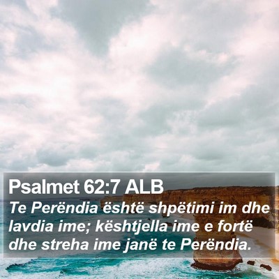 Psalmet 62:7 ALB Bible Verse Image