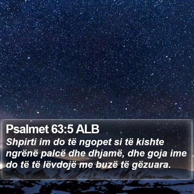 Psalmet 63:5 ALB Bible Verse Image