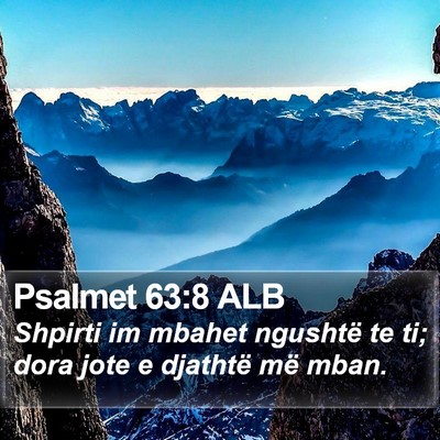 Psalmet 63:8 ALB Bible Verse Image