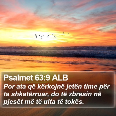 Psalmet 63:9 ALB Bible Verse Image
