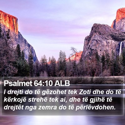 Psalmet 64:10 ALB Bible Verse Image