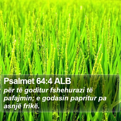 Psalmet 64:4 ALB Bible Verse Image