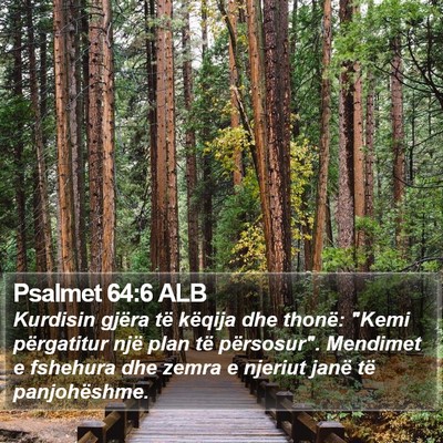 Psalmet 64:6 ALB Bible Verse Image