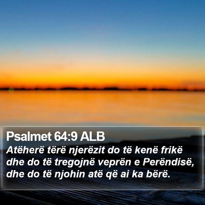 Psalmet 64:9 ALB Bible Verse Image