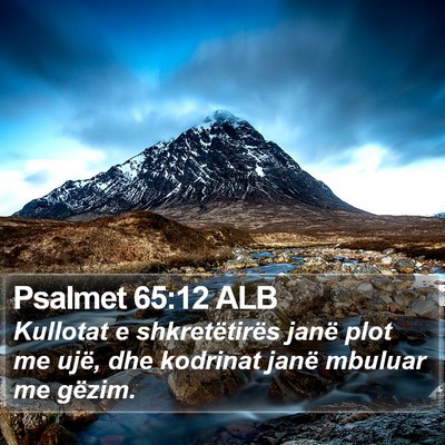 Psalmet 65:12 ALB Bible Verse Image