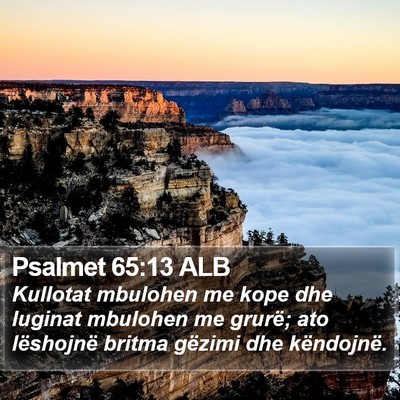 Psalmet 65:13 ALB Bible Verse Image